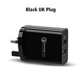 Ugreen USB Charger Universal Quick Charge 3.0 30W Fast Mobile Phone Charger(Quick Charge 2.0 Compatible) for Samsung Huawei LG