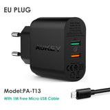 AUKEY Quick Charge 3.0 Mobile Phone Charger USB Desktop & Wall Charger Smart Quick Charging for Phone Samsung Galaxy S8 Xiaomi