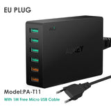 AUKEY Quick Charge 3.0 Mobile Phone Charger USB Desktop & Wall Charger Smart Quick Charging for Phone Samsung Galaxy S8 Xiaomi