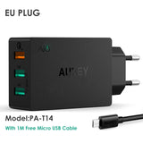 AUKEY Quick Charge 3.0 Mobile Phone Charger USB Desktop & Wall Charger Smart Quick Charging for Phone Samsung Galaxy S8 Xiaomi