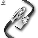 Baseus Zinc Alloy USB Cable For iPhone 8 7 6 6s Plus 5 5s se Mobile Phone Cable Fast Data Sync Charging For iPhone Charger Cable