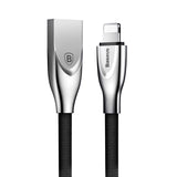 Baseus Zinc Alloy USB Cable For iPhone 8 7 6 6s Plus 5 5s se Mobile Phone Cable Fast Data Sync Charging For iPhone Charger Cable