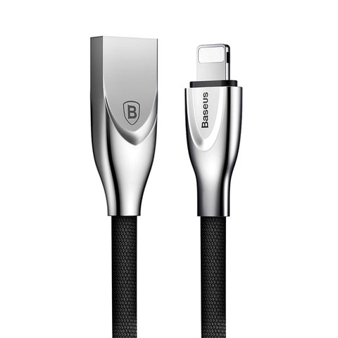 Baseus Zinc Alloy USB Cable For iPhone 8 7 6 6s Plus 5 5s se Mobile Phone Cable Fast Data Sync Charging For iPhone Charger Cable