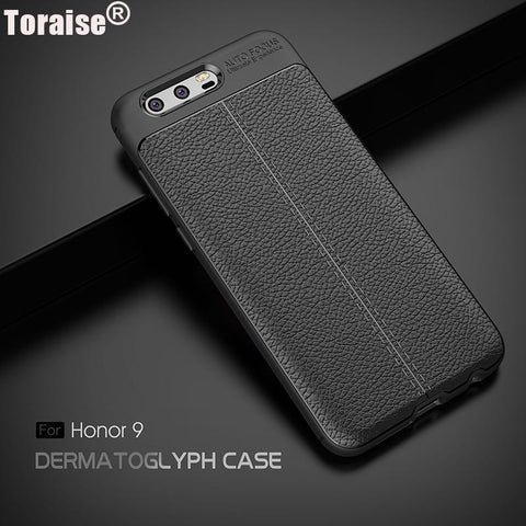Toraise For Huawei Honor 9 Case Luxury Soft Silicone Carbon Fiber Full Protection Back Cover Case For Huawei Honor 9 Phone Bag