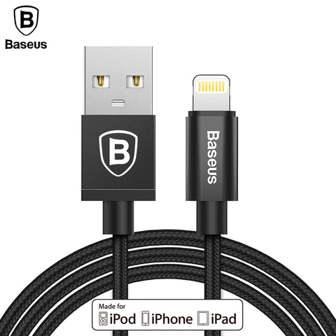 Baseus MFI Certified USB Cable For iPhone X 8 7 6 6S 5 SE USB Charger Cable For iPhone iPad Air Pro iPod Fast Charging Cable
