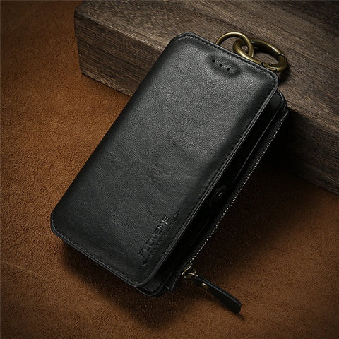 FLOVEME Business Leather Wallet Phone Bag Cases For iPhone 6s 6 For iPhone X 8 7 6s Plus Case Mobile Cover For iPhone 5s 5 SE
