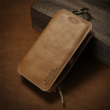 FLOVEME Business Leather Wallet Phone Bag Cases For iPhone 6s 6 For iPhone X 8 7 6s Plus Case Mobile Cover For iPhone 5s 5 SE
