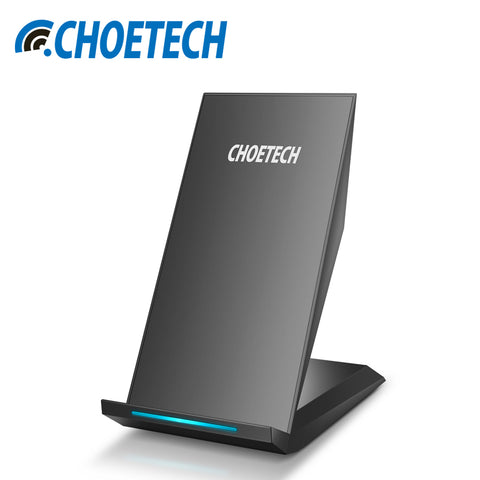 Qi Wireless Charger CHOETECH 10W 2 Coils Wireless Charger for Samsung Galaxy S8 Plus S7 S6 Note 5 Fast Wireless Charging Stand