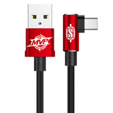 Baseus MVP Elbow USB Type C Cable 2A USB C Charger Fast Data sync Charging Type-c Cable For Samsung Note 8 S8 Oneplus 3 2 USB-C