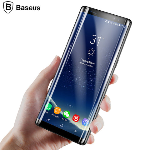 Baseus 3D Edge Screen Protector For Samsung Note 8 Tempered Glass Protective Film For Galaxy Note8 Full Screen 3D ARC Glass Film