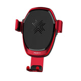 Metal Gravity Car Holder Wireless Charger for iPhone 8 X, ROCK 10W Alloy Qi Gravity Wireless Car Charger Holder for Samsung