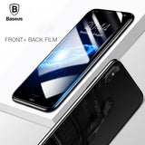 Baseus 3D Full Screen Protector For iPhone X Tempered Glass Front Film + Back Cover Protective Glass For iPhone X Back Protector